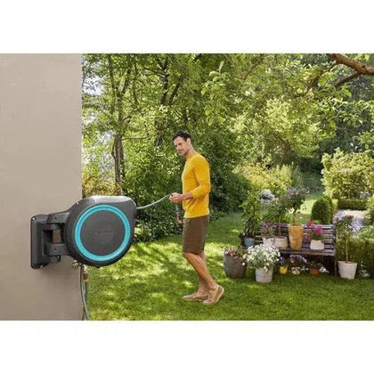 Hose Reel Wall-Mounted Hose Box RollUp Gardena-⌀13𝑚𝑚 x 𝐿35𝑚-