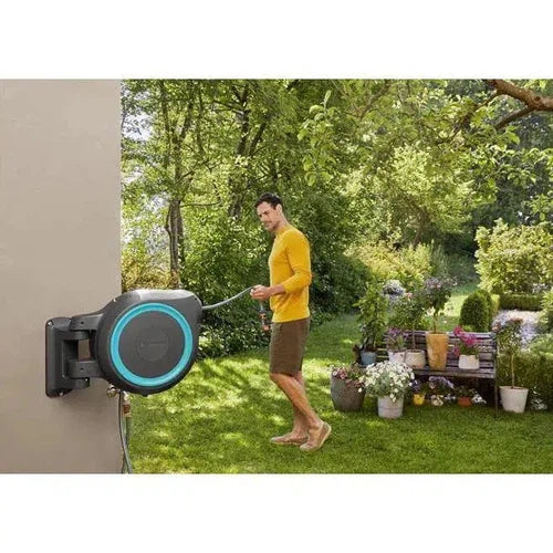 Hose Reel Wall-Mounted Hose Box RollUp Gardena-⌀13𝑚𝑚 x 𝐿35𝑚-