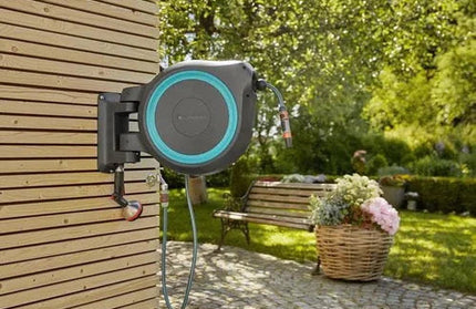 Hose Reel Wall-Mounted Hose Box RollUp Gardena-⌀13𝑚𝑚 x 𝐿35𝑚-