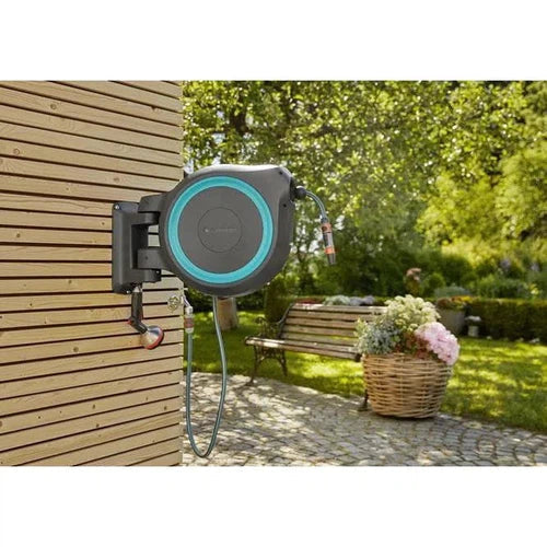 Hose Reel Wall-Mounted Hose Box RollUp Gardena-⌀13𝑚𝑚 x 𝐿35𝑚-