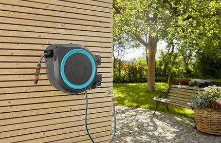 Hose Reel Wall-Mounted Hose Box RollUp Gardena-⌀13𝑚𝑚 x 𝐿35𝑚-