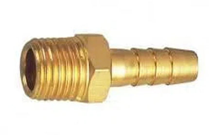Hosetail Connector Brass Male-1/4" x 8mm