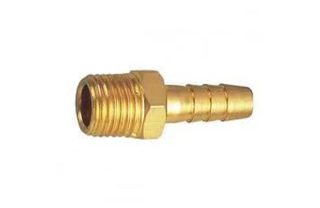 Hosetail Connector Brass Male-1/4" x 8mm