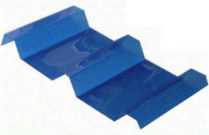 IBR Sheet Polycarbonate-Blue-𝐿3.6𝑚 x 𝑊750x𝑇0.8𝑚𝑚