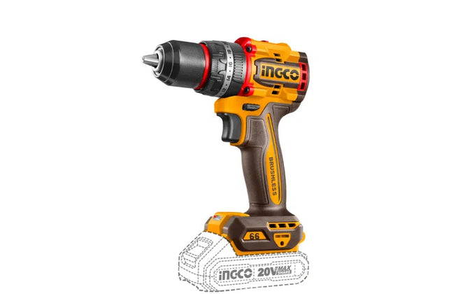 Impact Drill Cordless 𝑃20ˢ iNGCO-66𝑁-𝑚-Tool Only