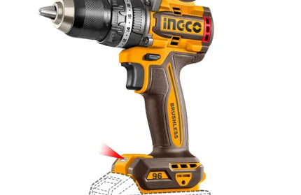 Impact Drill Cordless 𝑃20ˢ iNGCO-96𝑁-𝑚-Tool Only