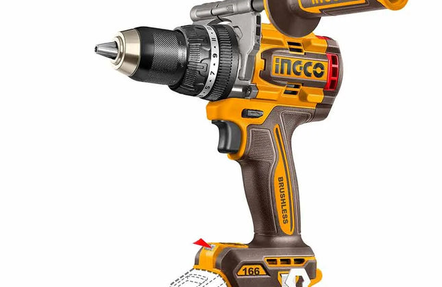 Impact Drill Cordless 𝑃20ˢ iNGCO-66𝑁-𝑚-Tool Only-