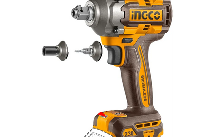 Impact Driver/Wrench Cordless 𝑃20ˢ 1/2" SET iNGCO-230𝑁-𝑚-+2x 2AH Batt & Chrg