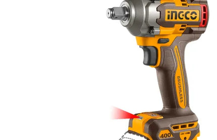 Impact Wrench 1/2" Cordless 𝑃20ˢ iNGCO »-400𝑁-𝑚-Tool Only