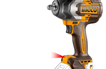 Impact Wrench 1/2" Cordless 𝑃20ˢ iNGCO »-850𝑁-𝑚-Tool Only