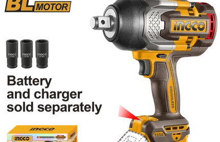 Impact Wrench 3/4" Cordless 𝑃20ˢ iNGCO-1050𝑁-𝑚 [NEW]-Tool Only