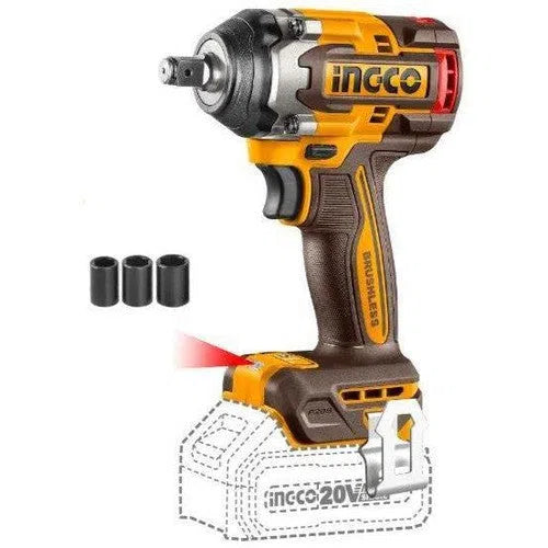 Impact Wrench Cordless 20𝑉 1/2" 500𝑁-𝑚 iNGCO