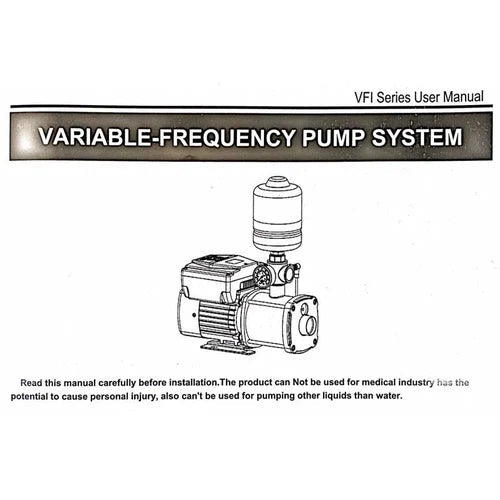 Instruction Manual Constant Pressure VSD Pump Cascade/Pascali