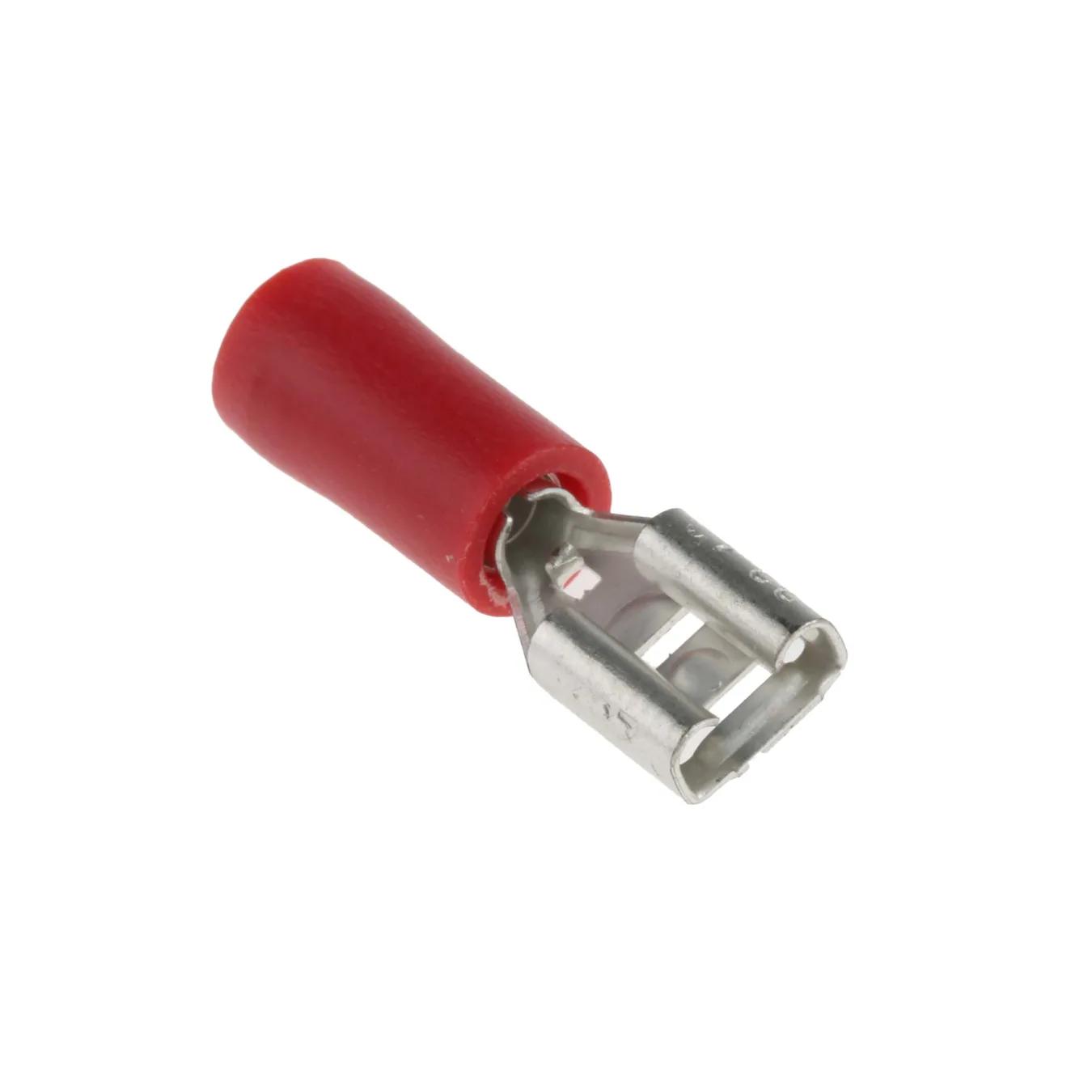 Insulated Terminal Disconnect Female 6.4mm »-Wire Terminals & Connectors-3D-Red 1.5𝑚𝑚²-each-diyshop.co.za