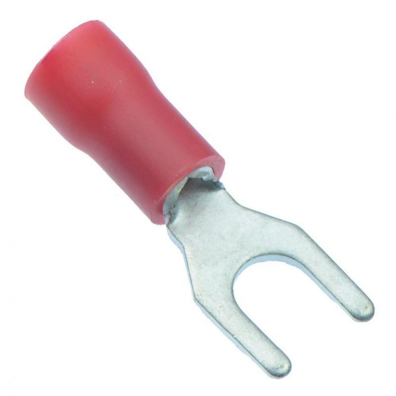 Insulated Terminal Fork M5 »-Wire Terminals & Connectors-3D-Red 1.5𝑚𝑚²-diyshop.co.za
