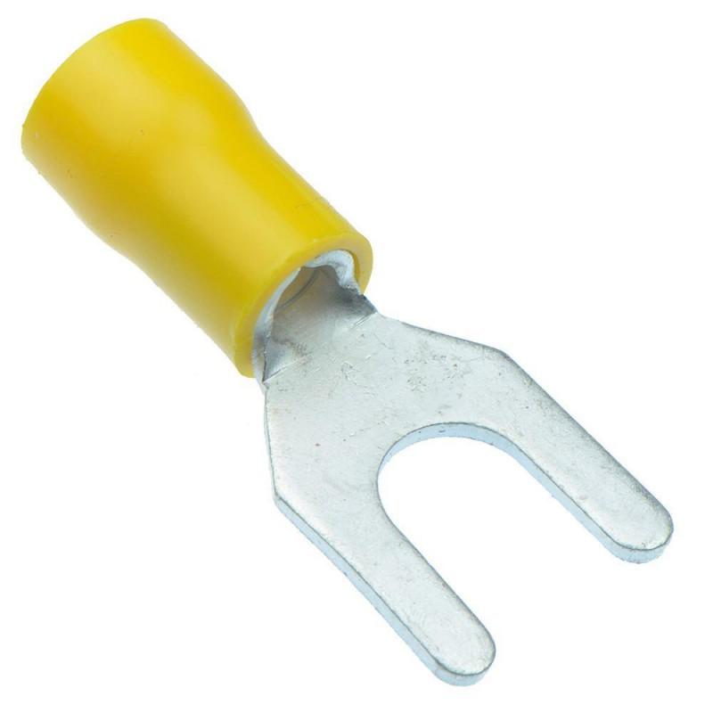 Insulated Terminal Fork M5 »-Wire Terminals & Connectors-3D-Yellow 6.0𝑚𝑚²-diyshop.co.za