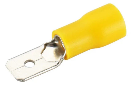 Insulated Terminal Spade Male 6.4mm »-Yellow 6.0𝑚𝑚²-each