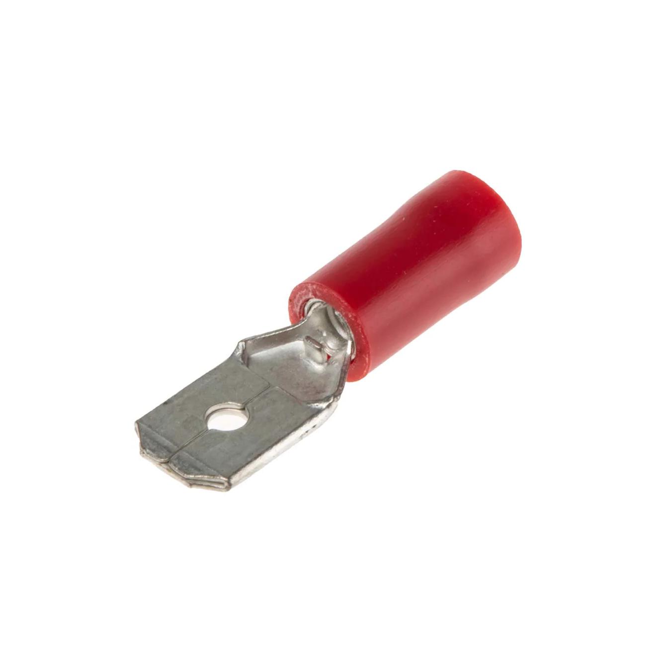 Insulated Terminal Spade Male 6.4mm »-Wire Terminals & Connectors-3D-Red 1.5𝑚𝑚²-each-diyshop.co.za