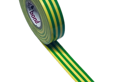 Insulation Tape Seal & Bond-Green/Yellow-𝑤18𝑚𝑚 x 𝑇0.18 x 𝐿20𝑚