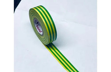 Insulation Tape Seal & Bond-Green/Yellow-𝑤18𝑚𝑚 x 𝑇0.18 x 𝐿20𝑚-