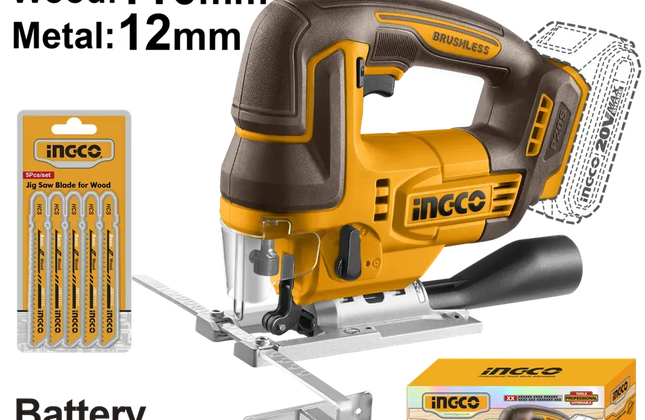 Jigsaw Cordless 𝑃20ˢ iNGCO-Tool Only-