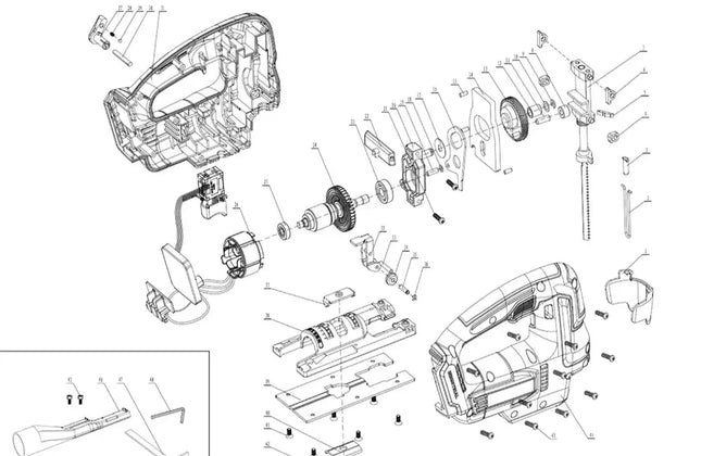 Jigsaw Cordless 𝑃20ˢ iNGCO-Tool Only-