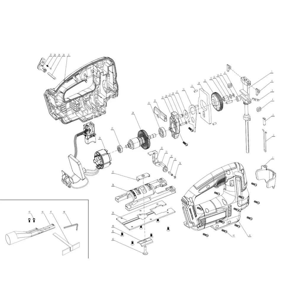 Jigsaw Cordless 𝑃20ˢ iNGCO-Tool Only-