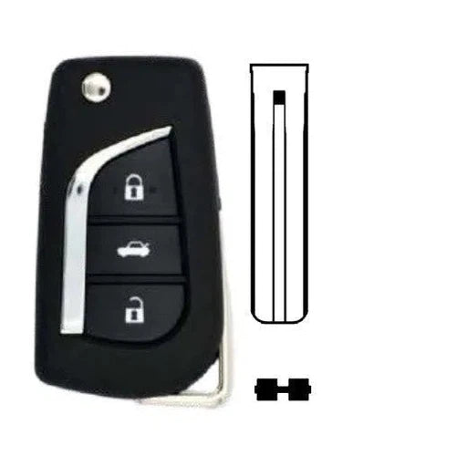 Key FOB TOYOTA Filp Case-3 Button-