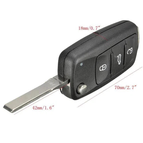 Key FOB VW Flip Case-2 Button (HU66)-
