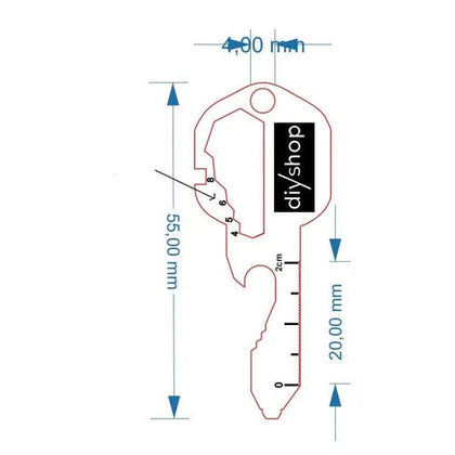 Keyring Multitool SS v3.0-