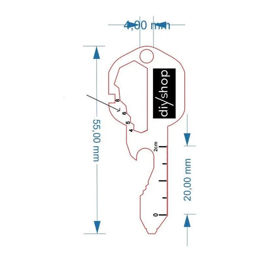 Keyring Multitool SS v3.0