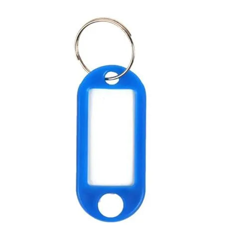 Keyring Tags Oval-Black-