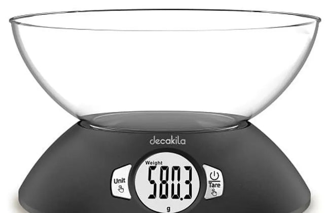 Kitchen Food Scale 2-5000𝑔 decakila-Bowl