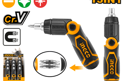 Screwdriver Ratchet 13in1 iNGCO