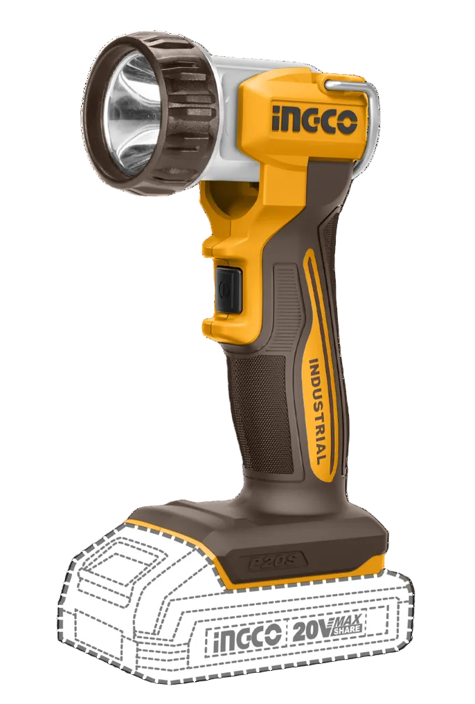 Flashlight Work Lamp Cordless 𝑃20ˢ 450l𝑚 iNGCO
