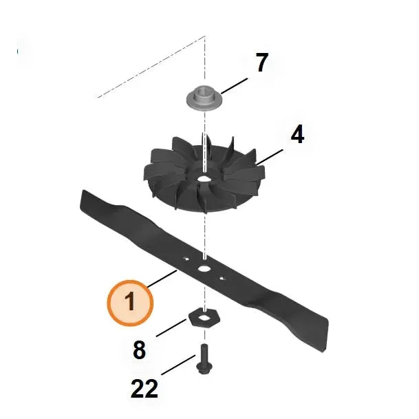 Lawnmower Bar Blade for RMA353v STIHL-Default Title