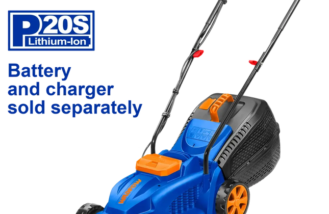 Lawnmower 𝑤32𝑐𝑚 Cordless Push 𝑃20ˢ WADFOW-Tool Only-