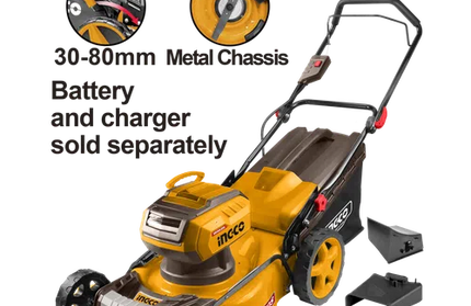 Lawnmower 𝑤51𝑐𝑚 Cordless Push 2x𝑃20ˢ iNGCO-Tool Only-