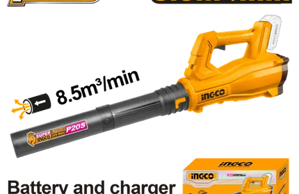 Leaf Blower Cordless 𝑃20ˢ iNGCO-Tool Only-