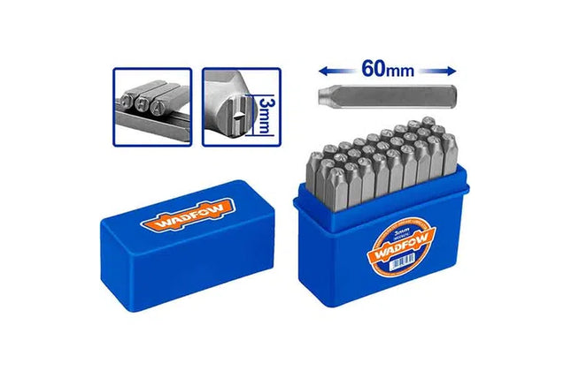 Letter Punch Set A-Z Wadfow-3𝑚𝑚