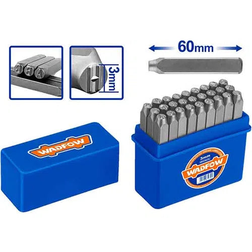 Letter Punch Set A-Z Wadfow-3𝑚𝑚-