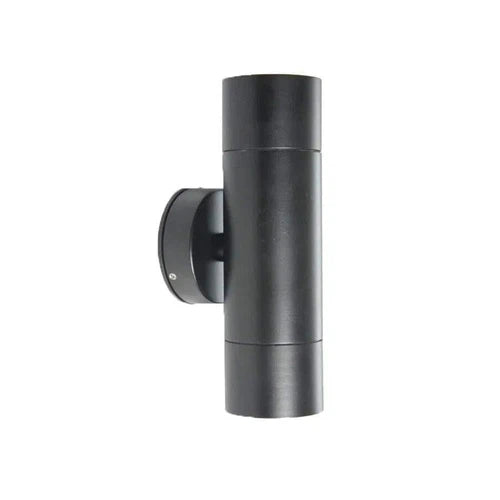 Light Outdoor Wall Aluminium Black-Lighting Fixtures-MCE-2x GU10-diyshop.co.za