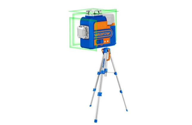 Line Level Laser GREEN 𝑆12 with Tripod WADFOW-Tool + 1.5𝐴𝒉 Bat