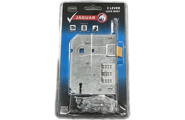 Lock Body Keyhole Sashlock Jaguar-2 Lever-Chrome