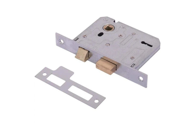 Lock Body Keyhole SashLock Mackie-3 Lever-Chrome