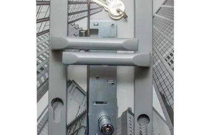 Lockset Aluminium 25mm Complete-Silver