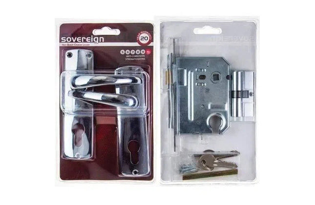 Lockset Classic Cylinder Diecast  Mackie/Sovereign-Chrome