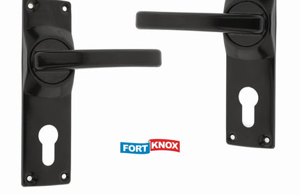 Lockset Classic Cylinder Meduim Duty FortKnox-Black