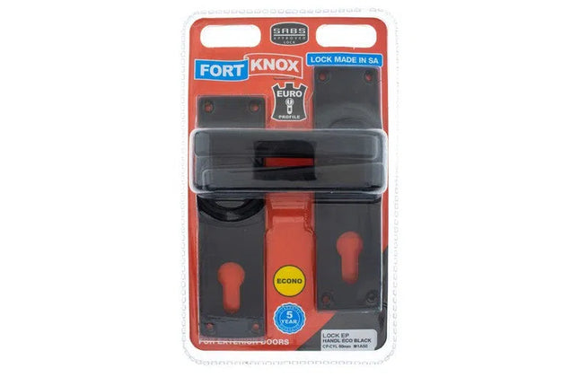 Lockset Classic Cylinder Meduim Duty FortKnox-Black
