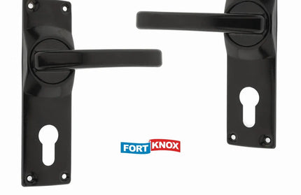 Lockset Classic Cylinder Meduim Duty FortKnox-Black